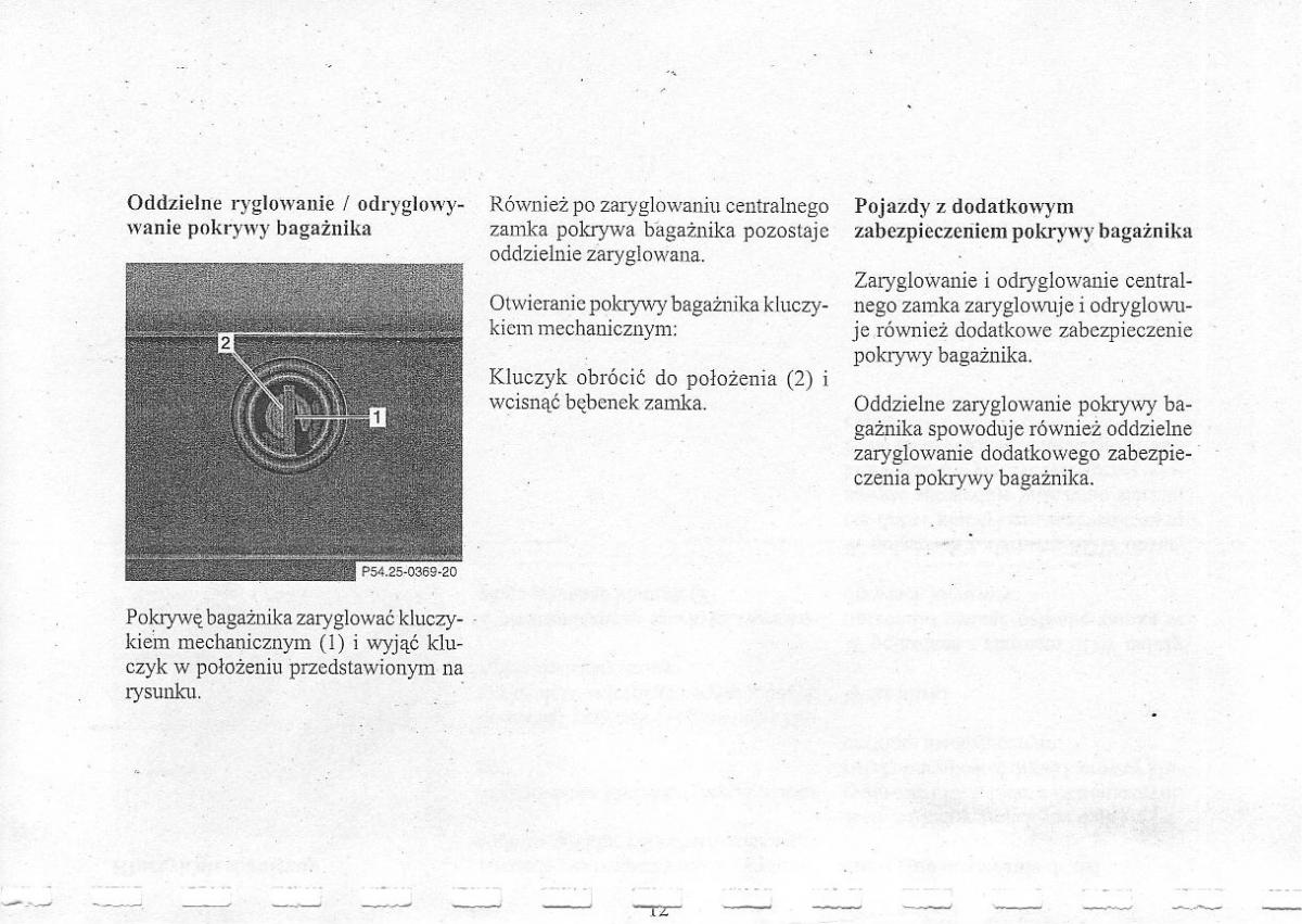 Mercedes Benz CLK W208 instrukcja obslugi / page 14