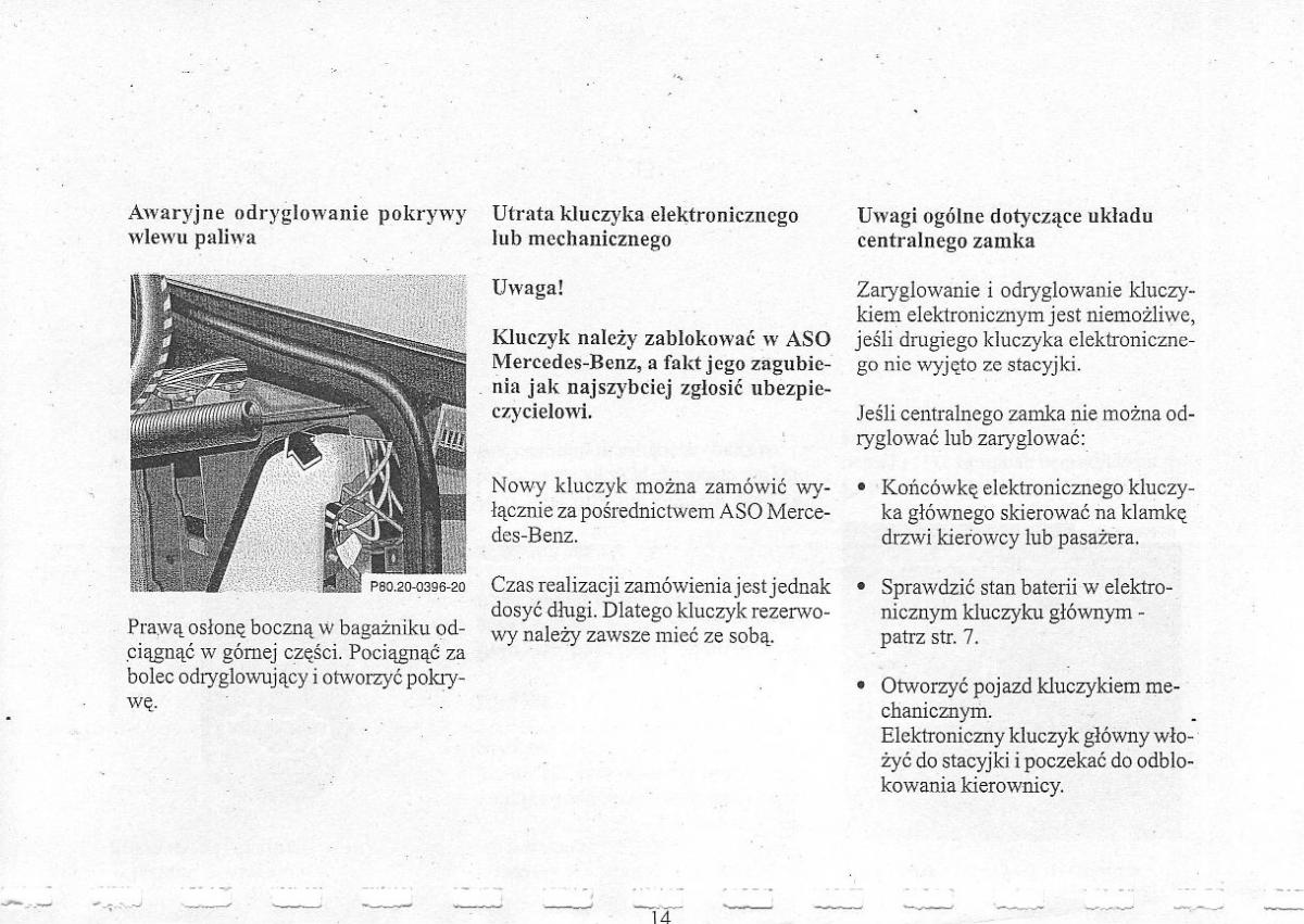 Mercedes Benz CLK W208 instrukcja obslugi / page 16