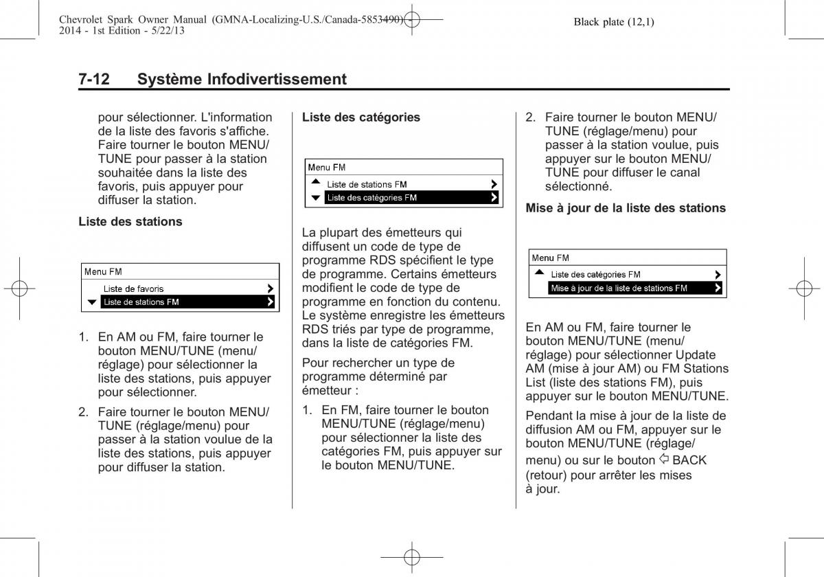 Chevrolet Spark M300 manuel du proprietaire / page 162