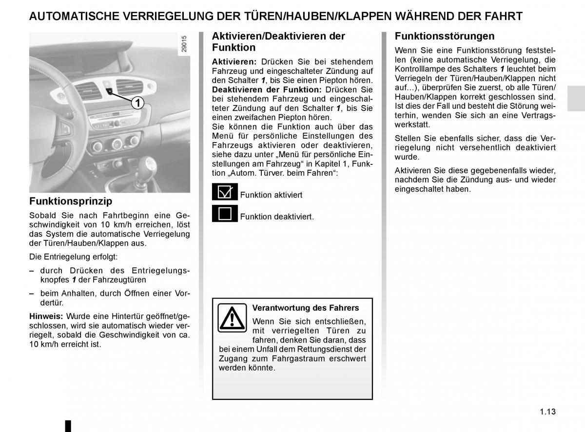 Renault Scenic III 3 Handbuch / page 19