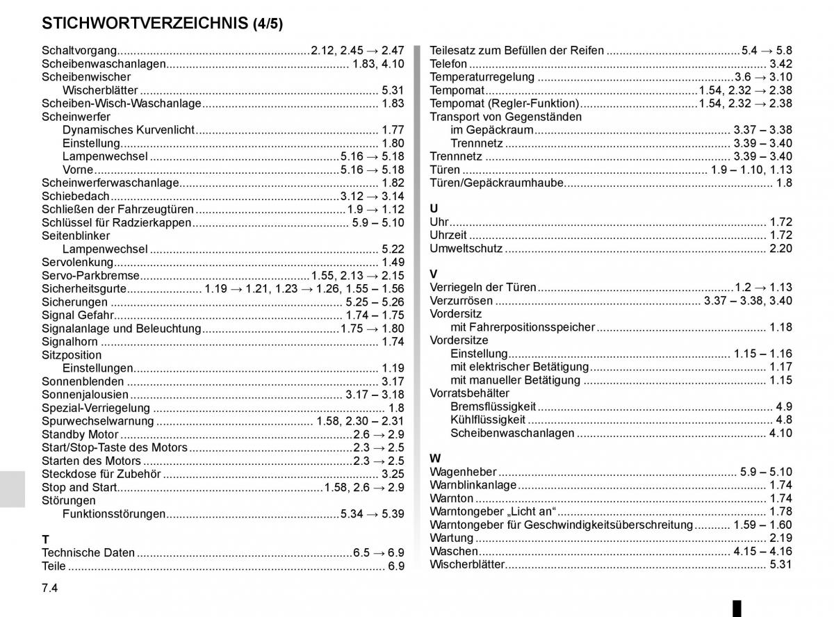 Renault Scenic III 3 Handbuch / page 266