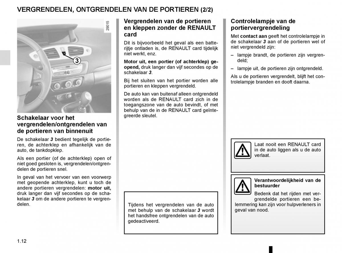 Renault Scenic III 3 handleiding / page 18