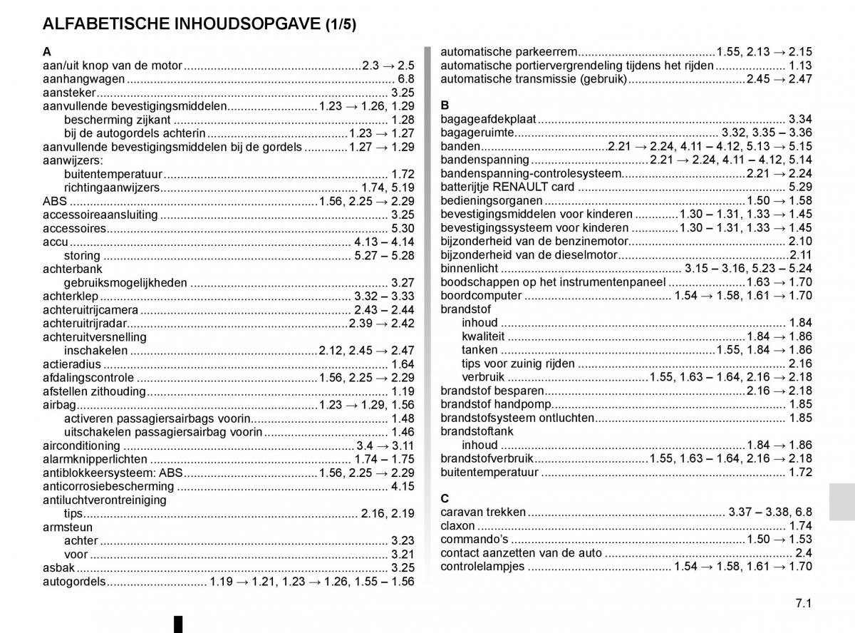 Renault Scenic III 3 handleiding / page 263