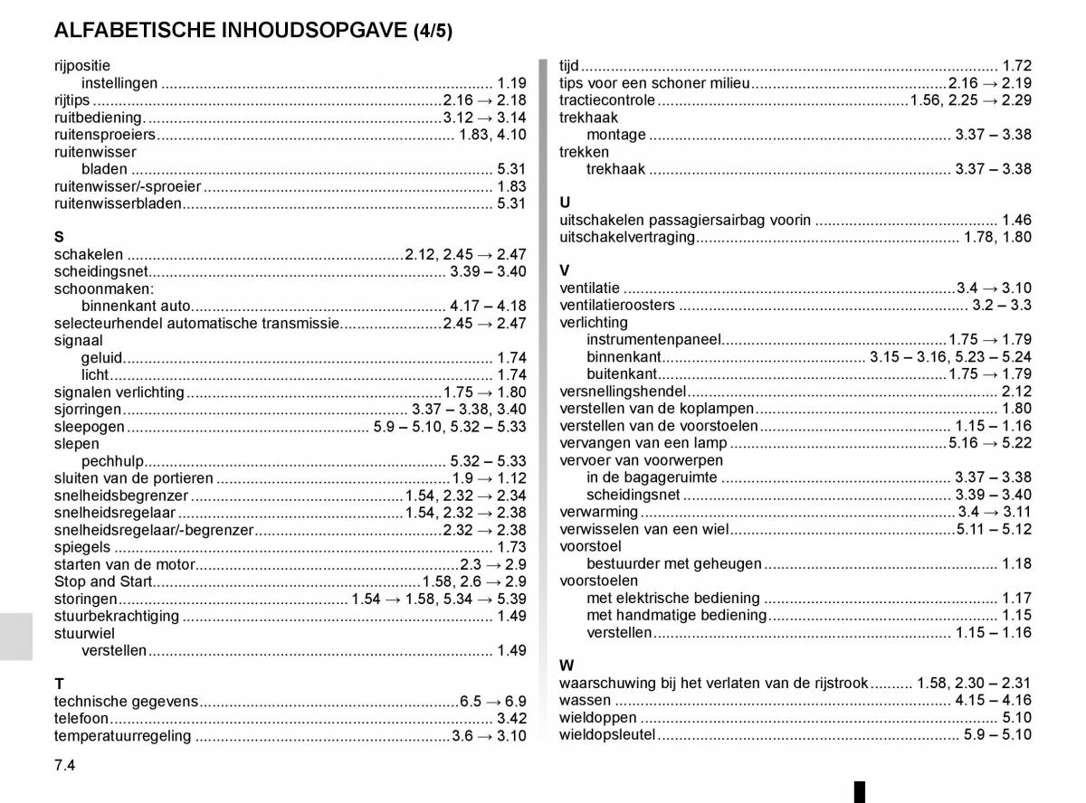 Renault Scenic III 3 handleiding / page 266