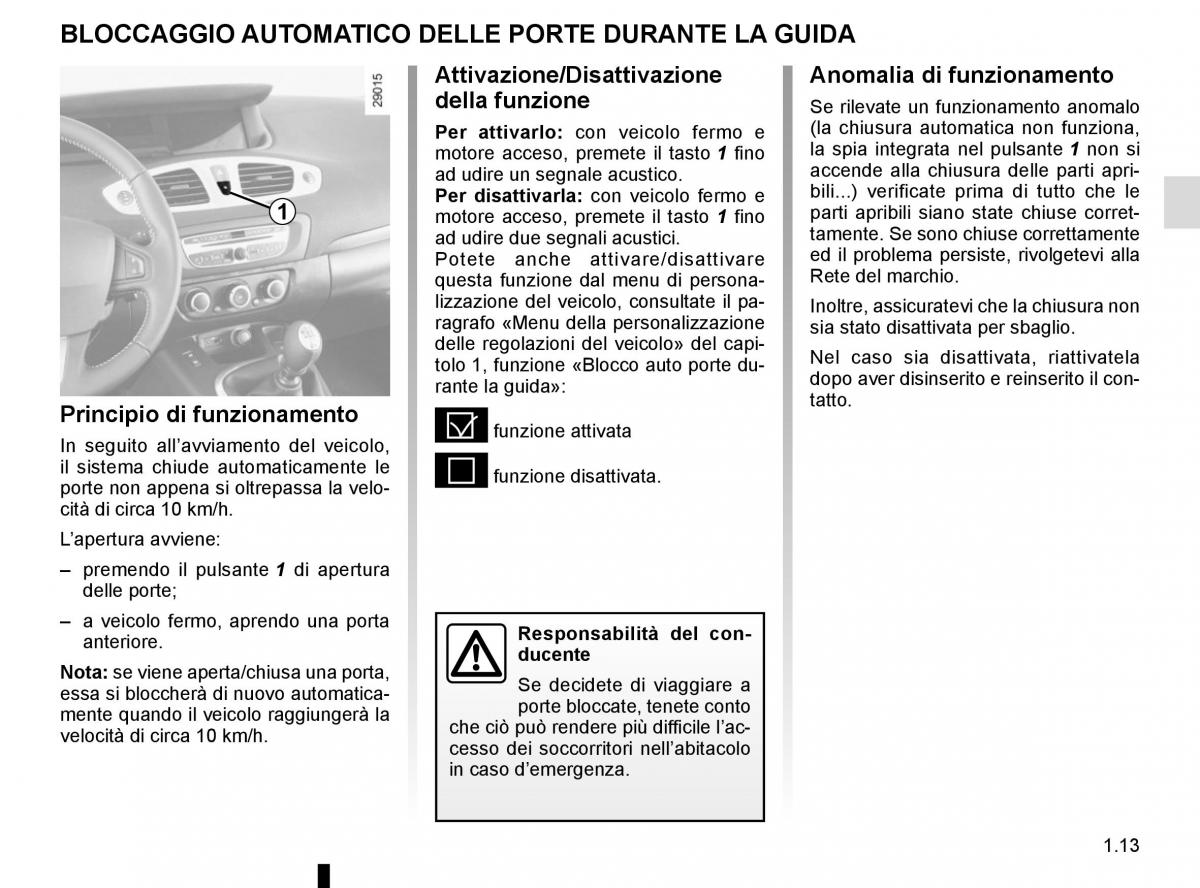 Renault Scenic III 3 manuale del proprietario / page 19