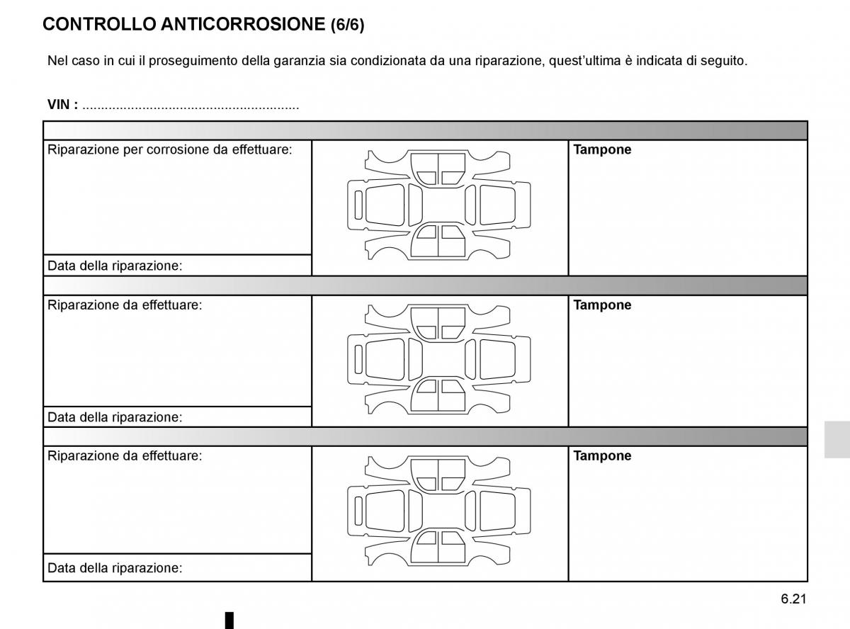 Renault Scenic III 3 manuale del proprietario / page 261
