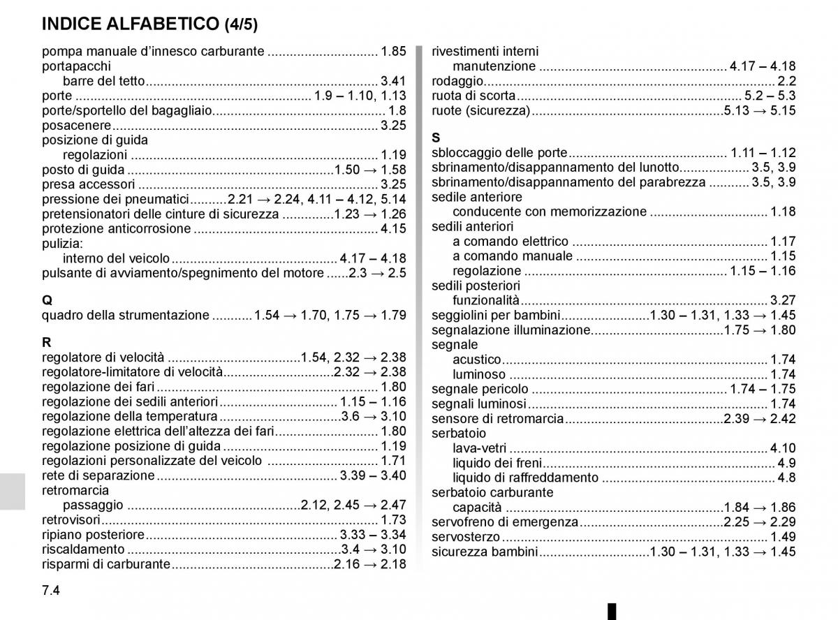 Renault Scenic III 3 manuale del proprietario / page 266