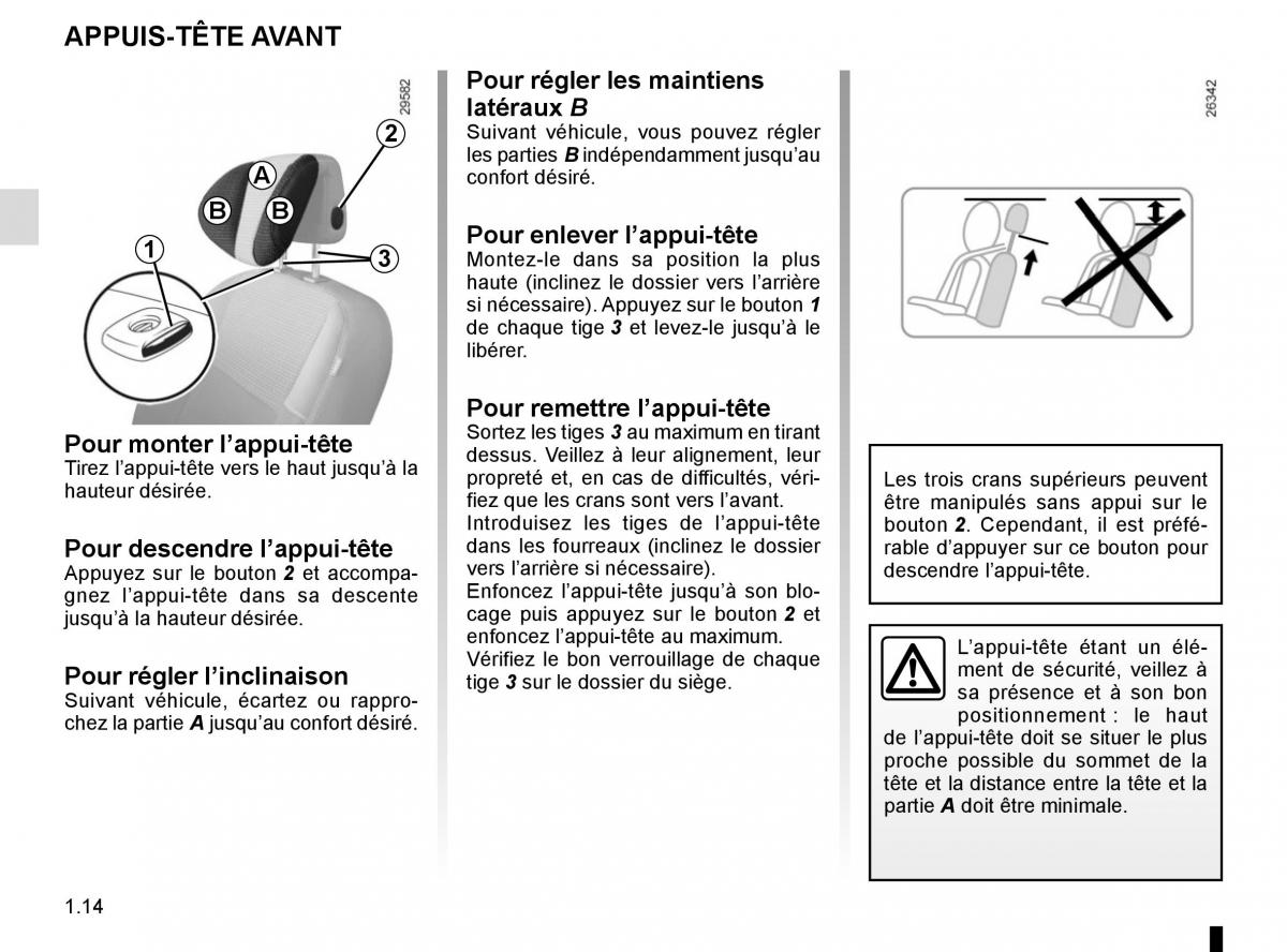 Renault Scenic III 3 manuel du proprietaire / page 20