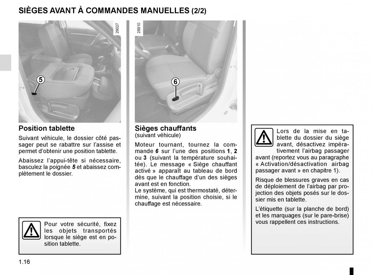 Renault Scenic III 3 manuel du proprietaire / page 22