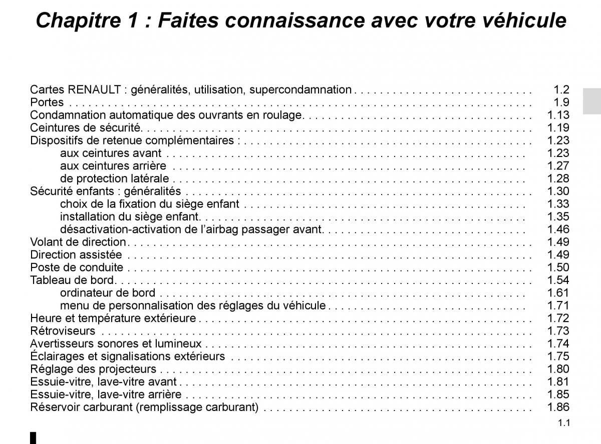 Renault Scenic III 3 manuel du proprietaire / page 7