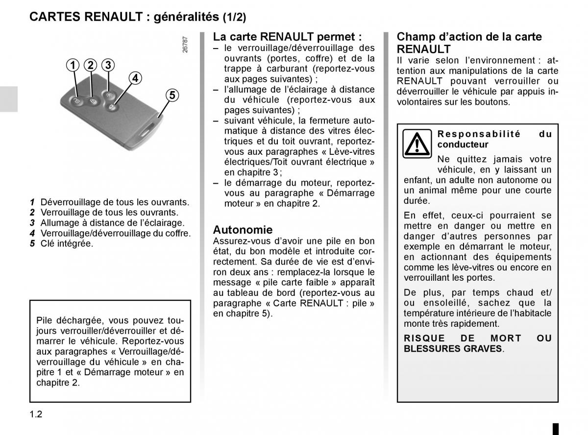 Renault Scenic III 3 manuel du proprietaire / page 8