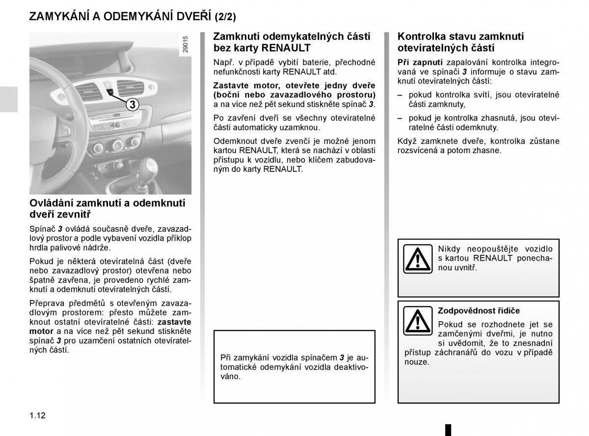 Renault Scenic III 3 navod k obsludze / page 18
