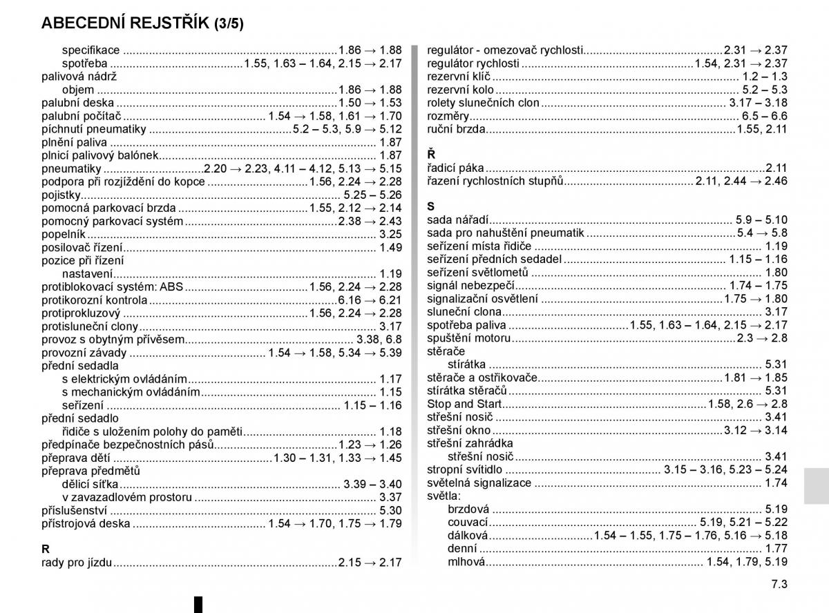 Renault Scenic III 3 navod k obsludze / page 265