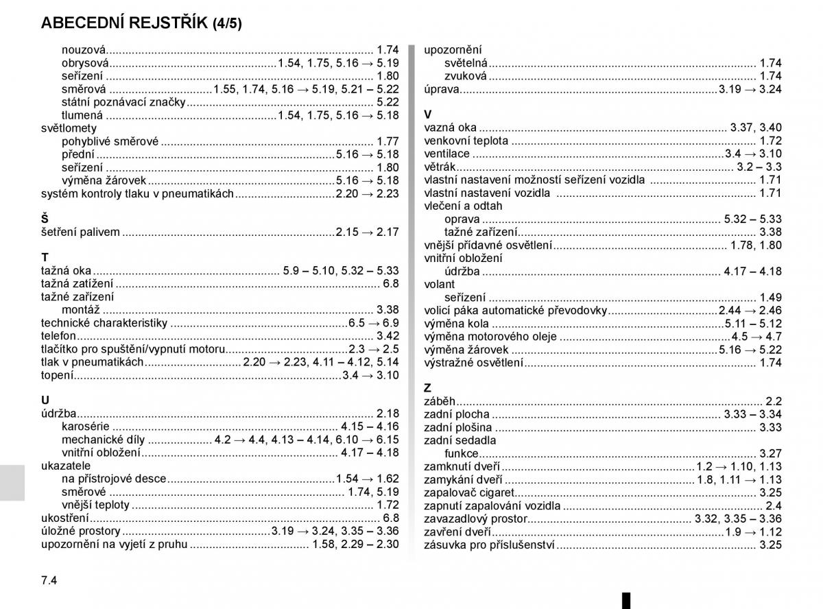 Renault Scenic III 3 navod k obsludze / page 266