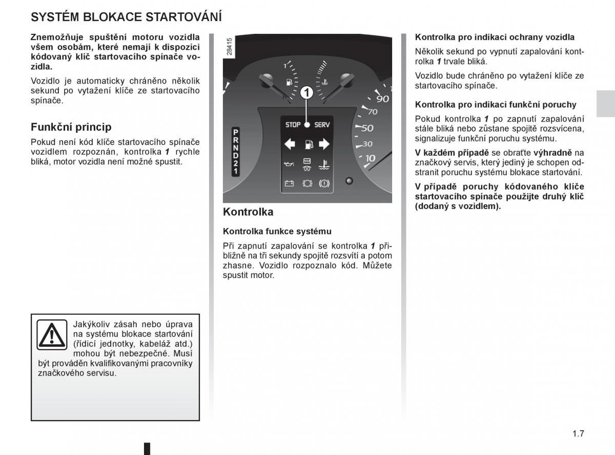 Renault Thalia II 2 Symbol navod k obsludze / page 13