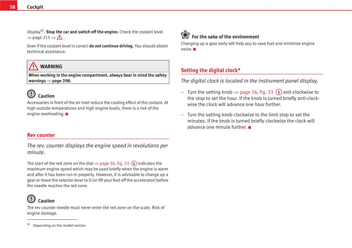 Seat Altea owners manual / page 60