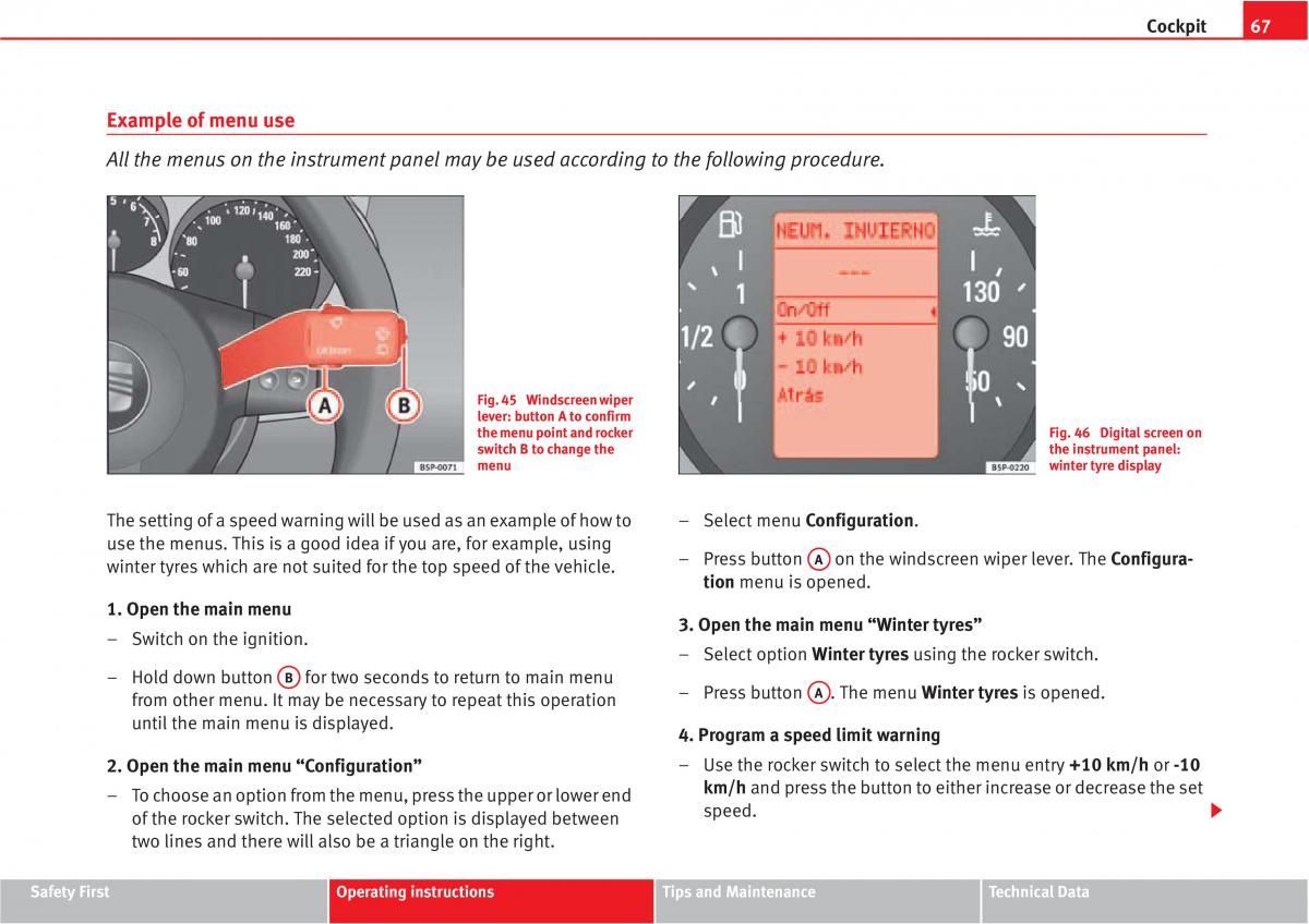 Seat Altea owners manual / page 69