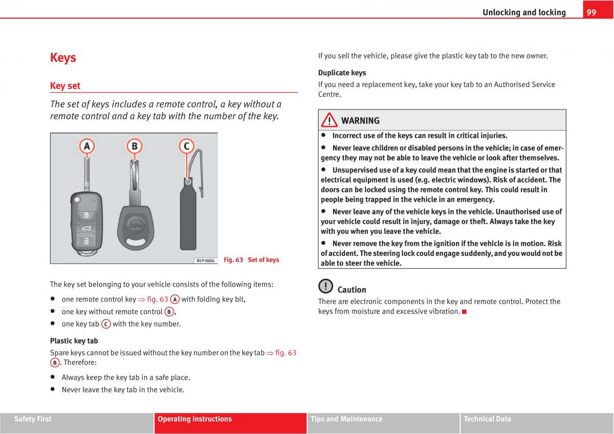 Seat Altea owners manual / page 101