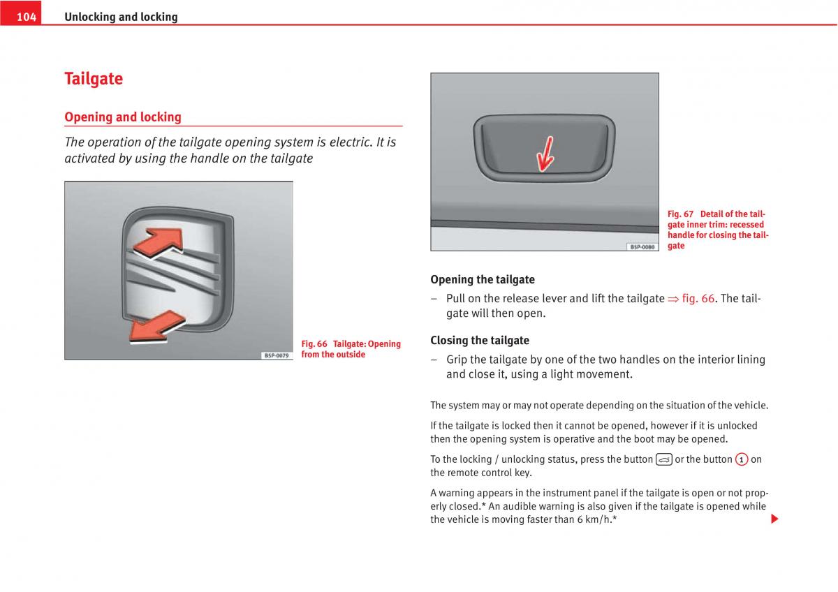Seat Altea owners manual / page 106