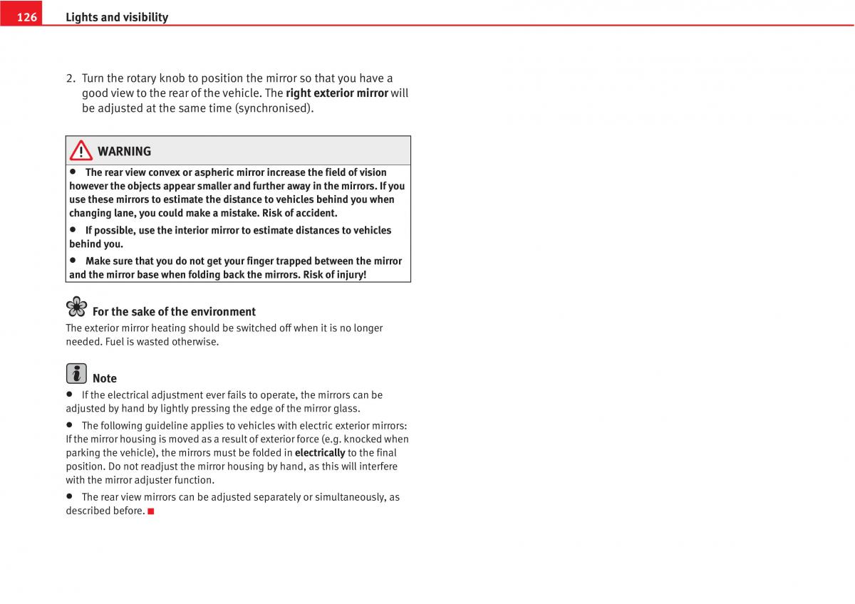 Seat Altea owners manual / page 128