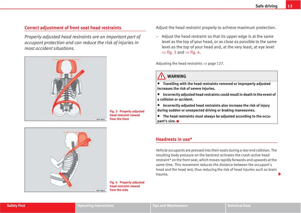 Seat Altea owners manual / page 15