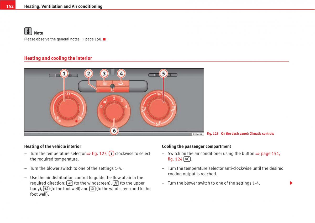 Seat Altea owners manual / page 154