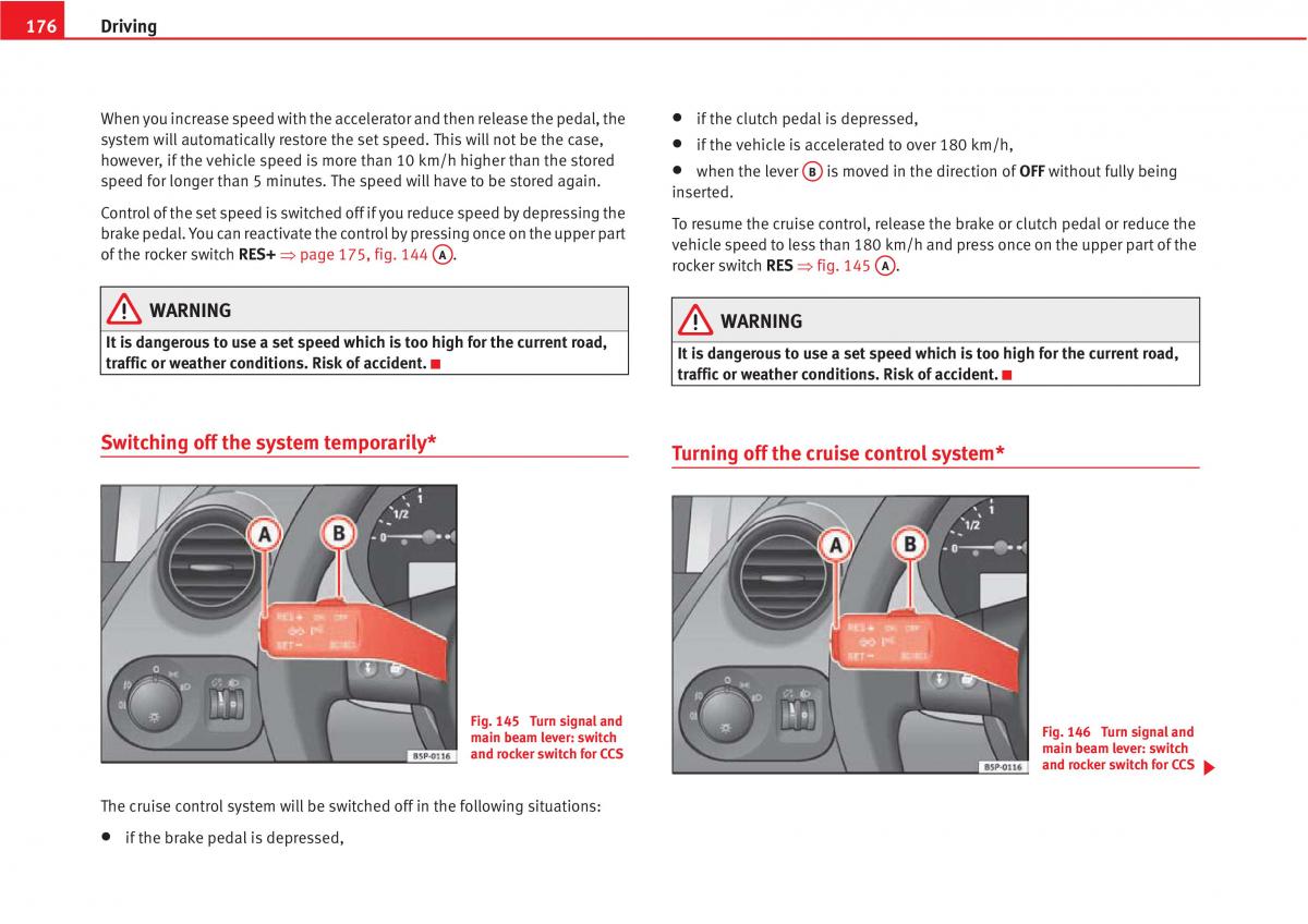 Seat Altea owners manual / page 178
