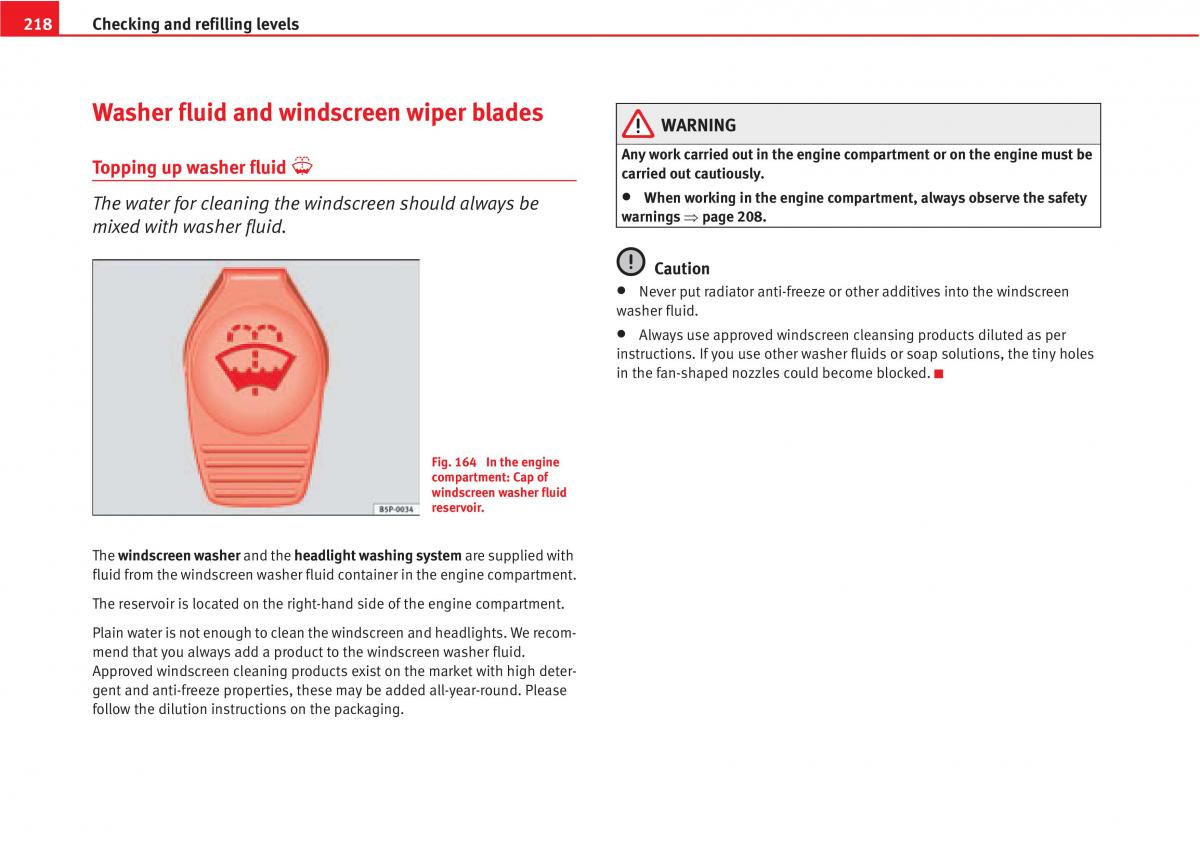 Seat Altea owners manual / page 220
