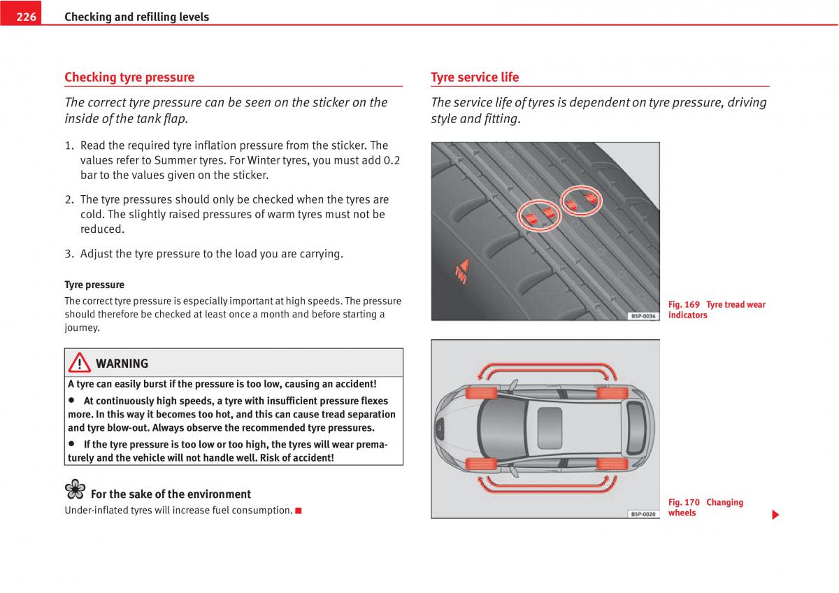 Seat Altea owners manual / page 228