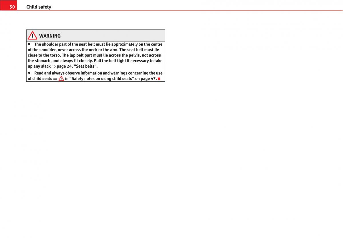 Seat Altea owners manual / page 52