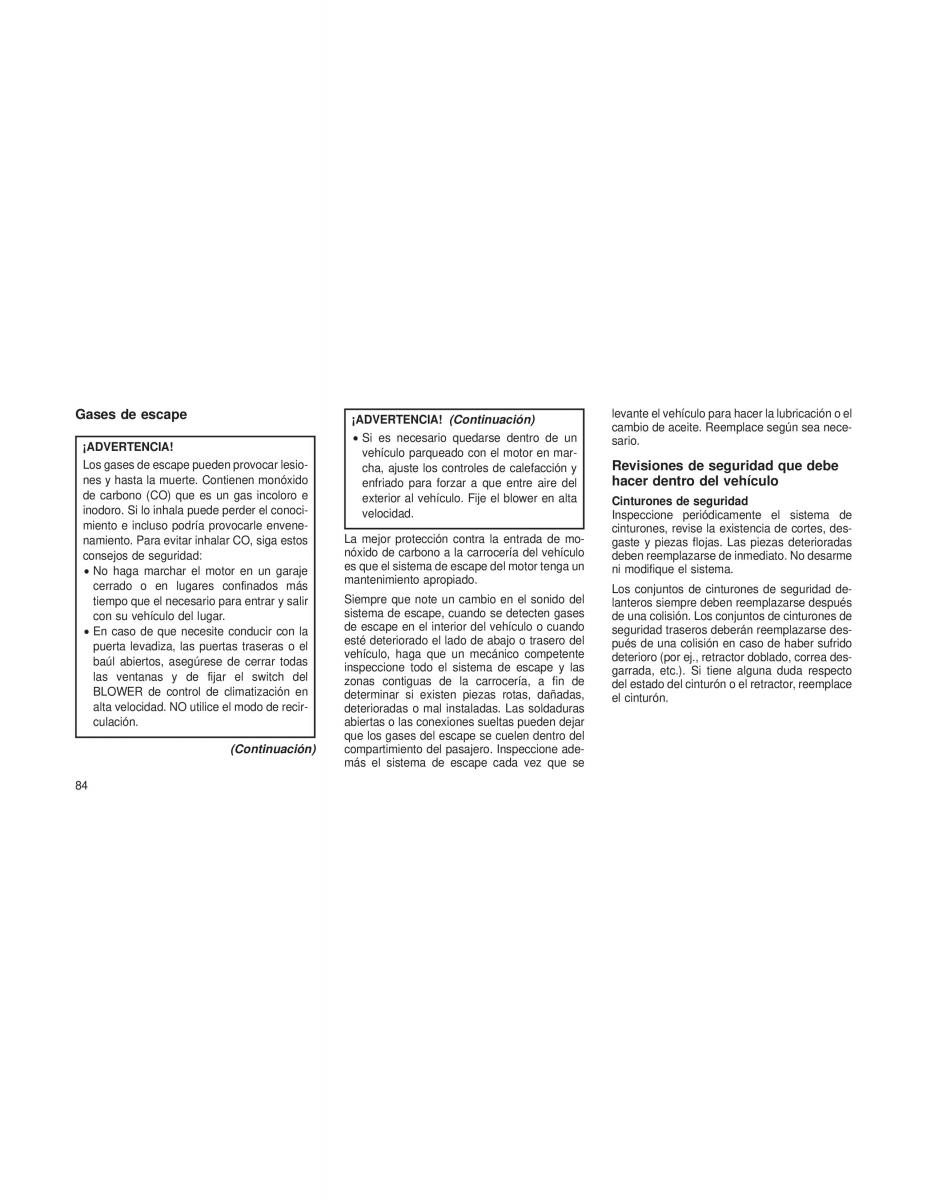 Dodge Grand Caravan V 5 manual del propietario / page 87