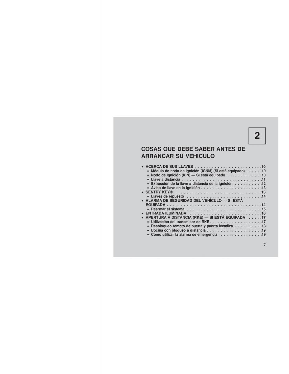Dodge Grand Caravan V 5 manual del propietario / page 10