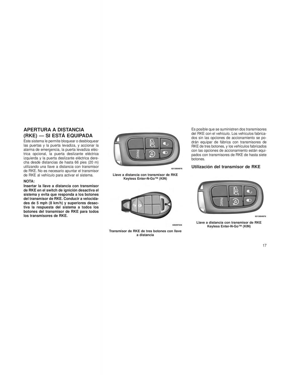 Dodge Grand Caravan V 5 manual del propietario / page 20