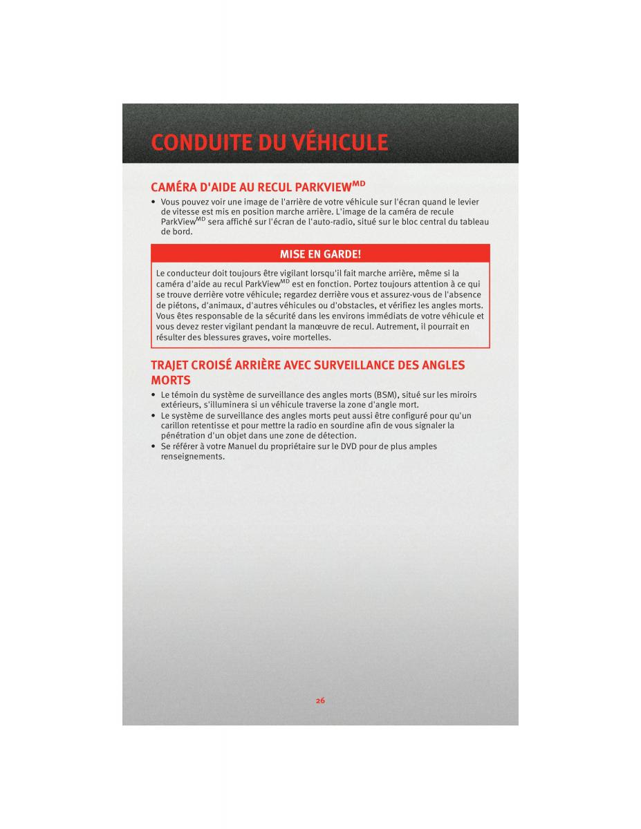 Dodge Grand Caravan V 5 manuel du proprietaire / page 28