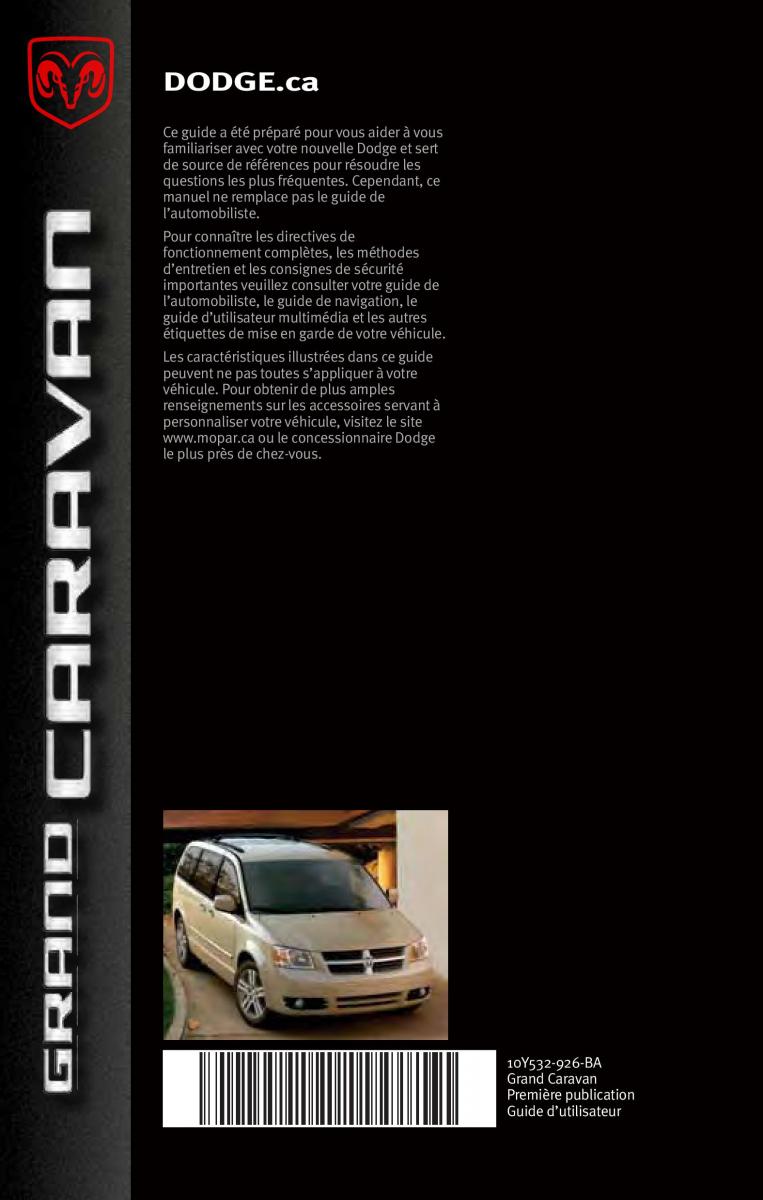 manual  Dodge Grand Caravan V 5 manuel du proprietaire / page 88