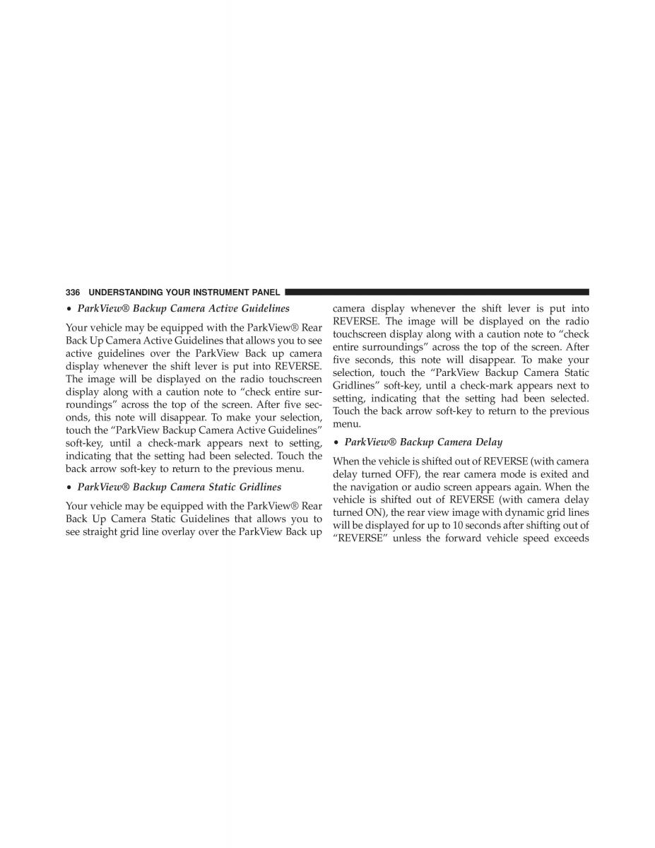 Jeep Grand Cherokee WK2 SRT8 owners manual / page 338