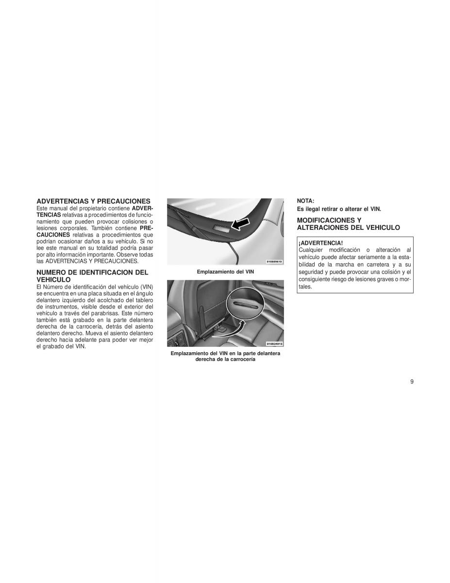Jeep Grand Cherokee WK2 manual del propietario / page 11