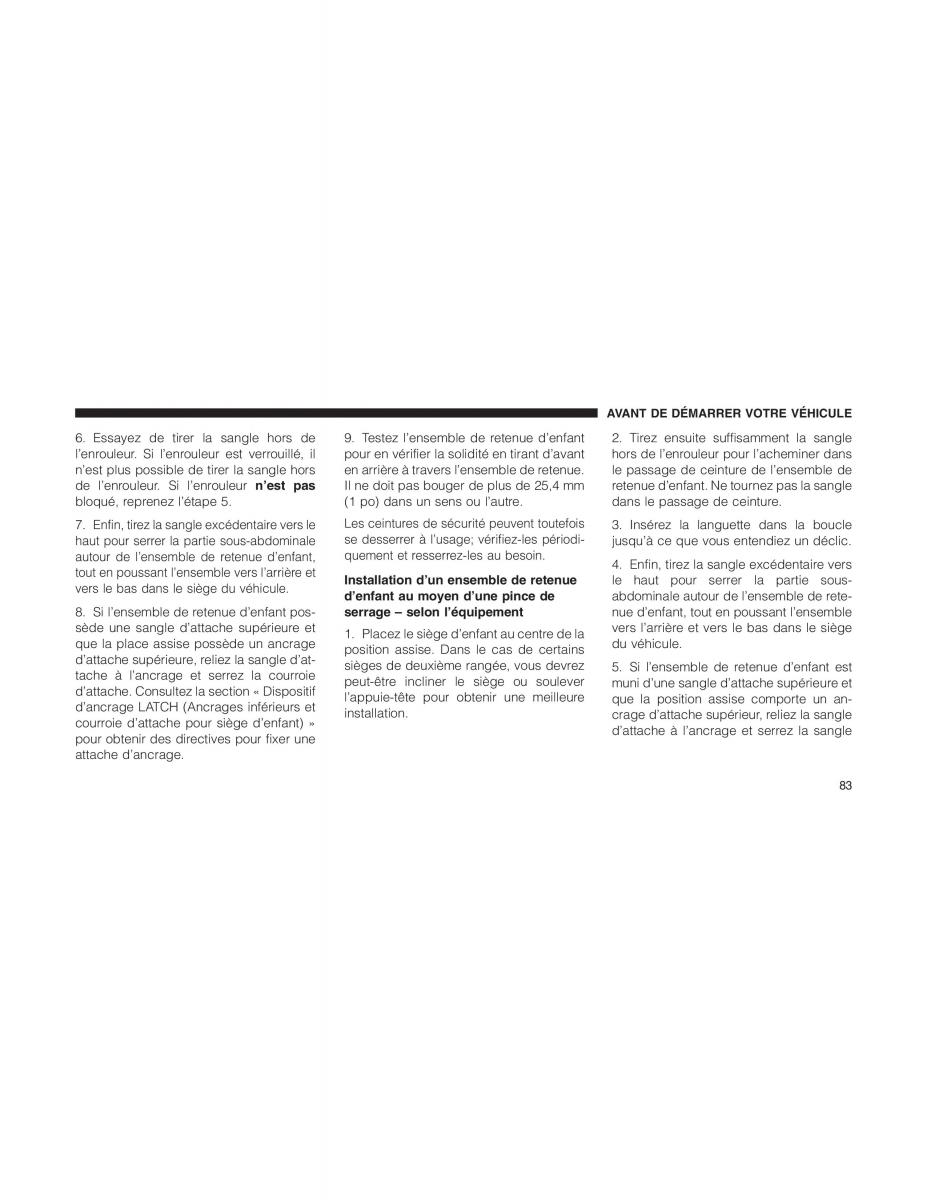 Jeep Patriot manuel du proprietaire / page 85