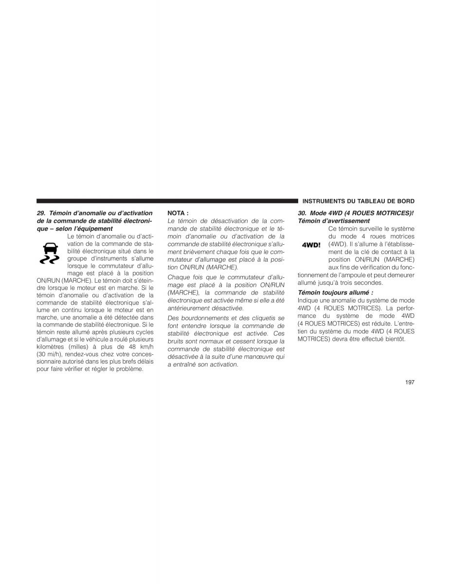Jeep Patriot manuel du proprietaire / page 199
