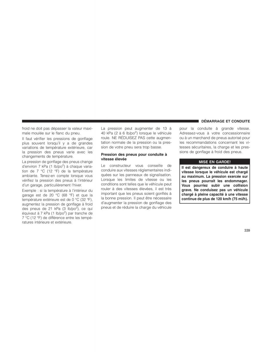 Jeep Patriot manuel du proprietaire / page 341