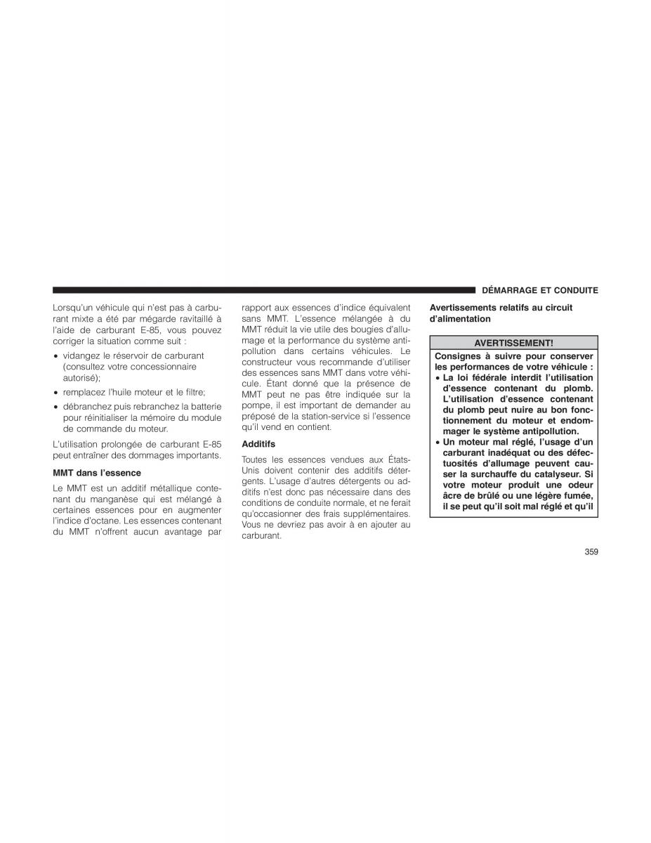 Jeep Patriot manuel du proprietaire / page 361