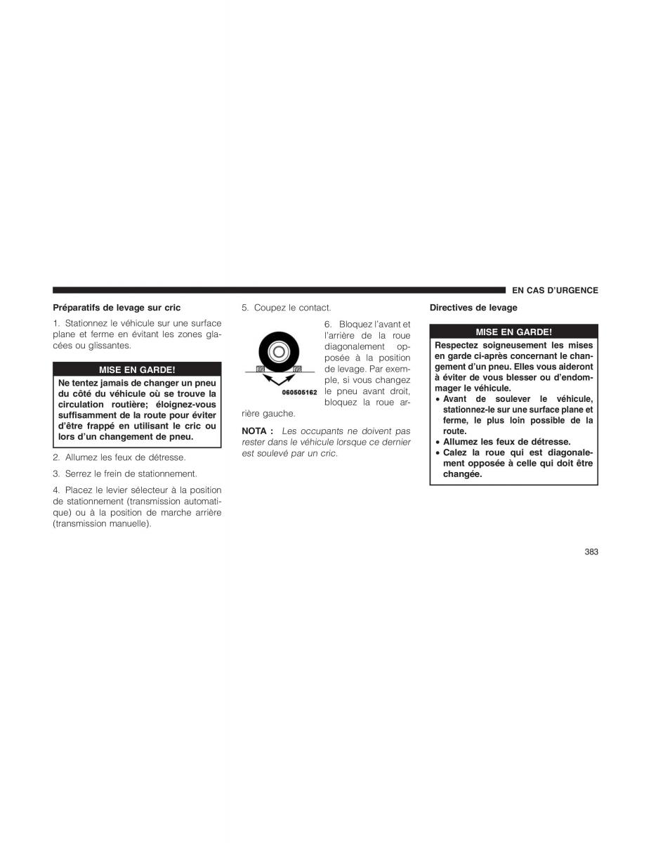 Jeep Patriot manuel du proprietaire / page 385