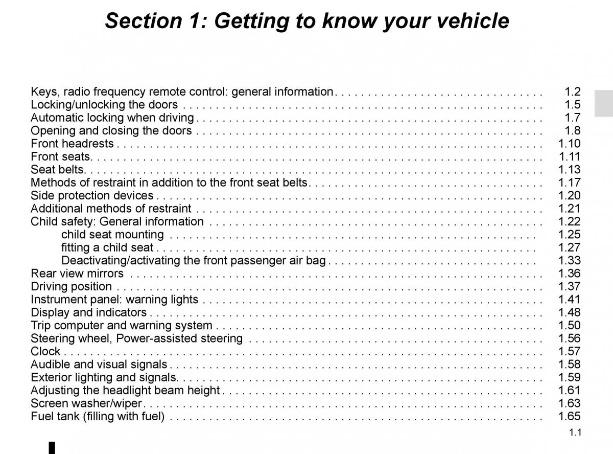 manual  Dacia Duster owners manual / page 7