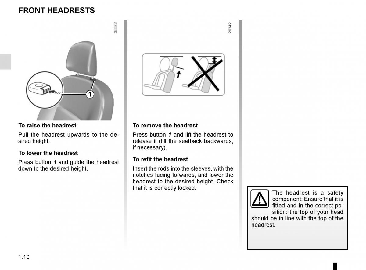Dacia Duster owners manual / page 16