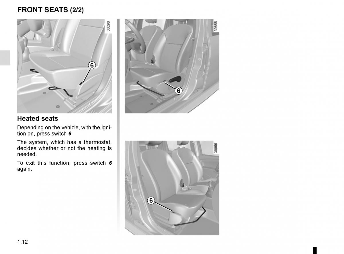 Dacia Duster owners manual / page 18