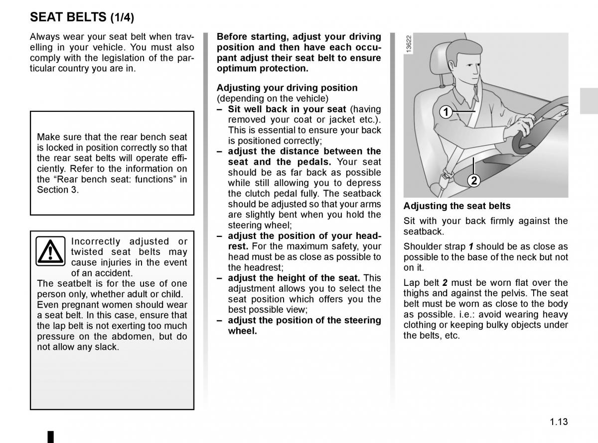 Dacia Duster owners manual / page 19