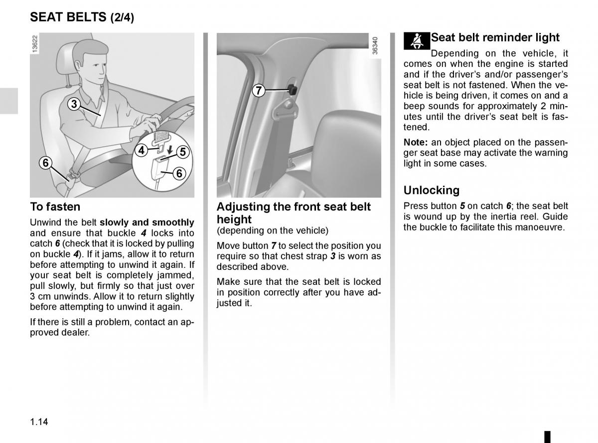 Dacia Duster owners manual / page 20