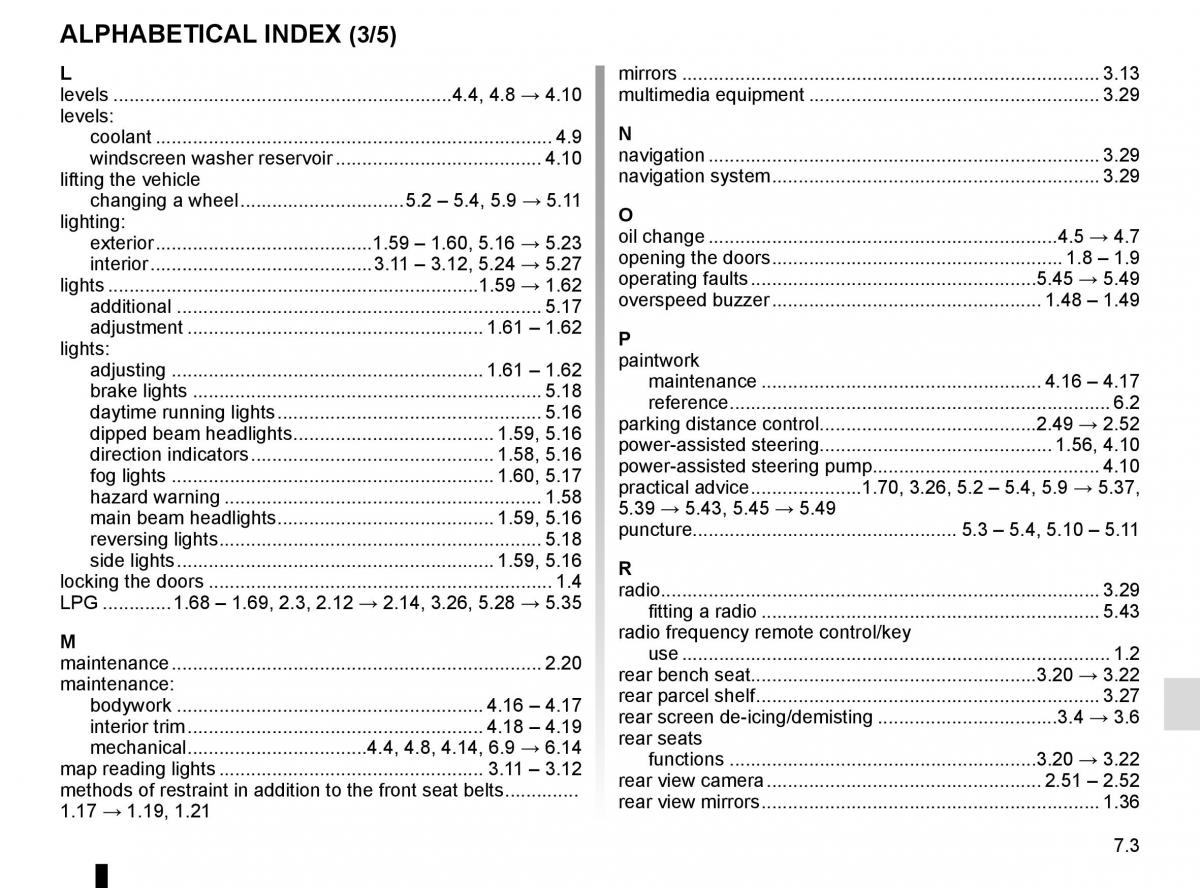 manual  Dacia Duster owners manual / page 251