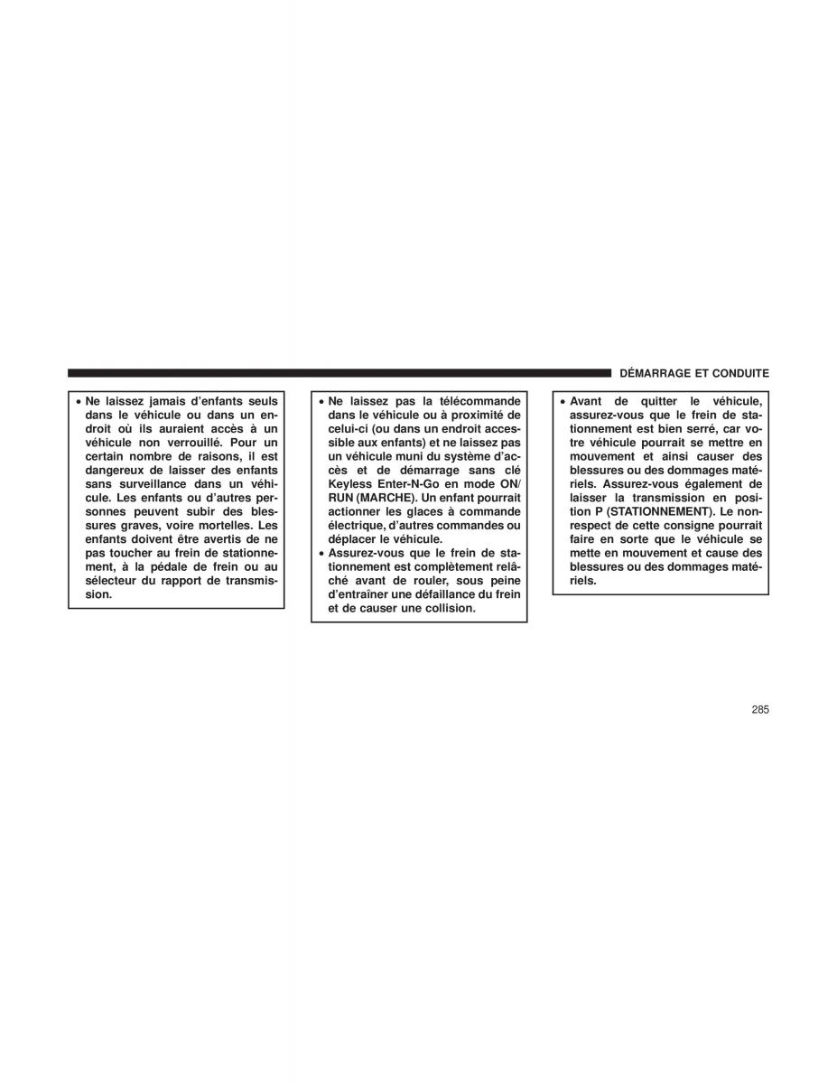Jeep Renegade manuel du proprietaire / page 287
