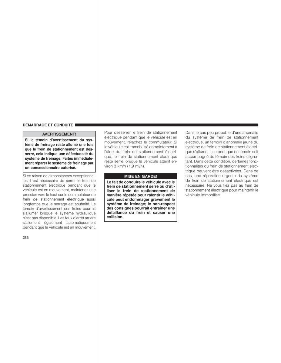 Jeep Renegade manuel du proprietaire / page 288